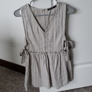 Doe & Rae side-tie top